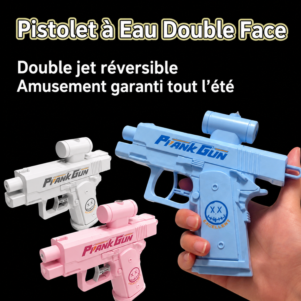 PISTOLET À EAU DOUBLE FACE – LE PISTOLET LE PLUS DRÔLE DE L’ÉTÉ 2026 ☀️🔫