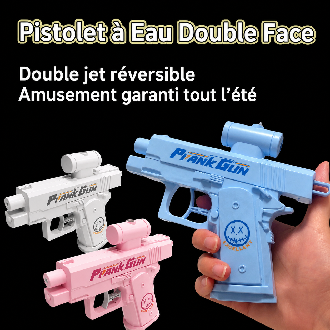 PISTOLET À EAU DOUBLE FACE – LE PISTOLET LE PLUS DRÔLE DE L’ÉTÉ 2026 ☀️🔫