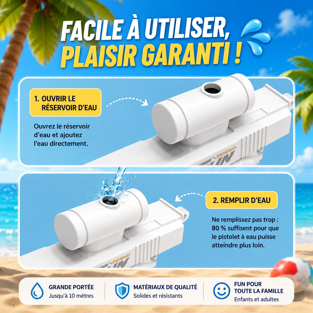 PISTOLET À EAU DOUBLE FACE – LE PISTOLET LE PLUS DRÔLE DE L’ÉTÉ 2026 ☀️🔫
