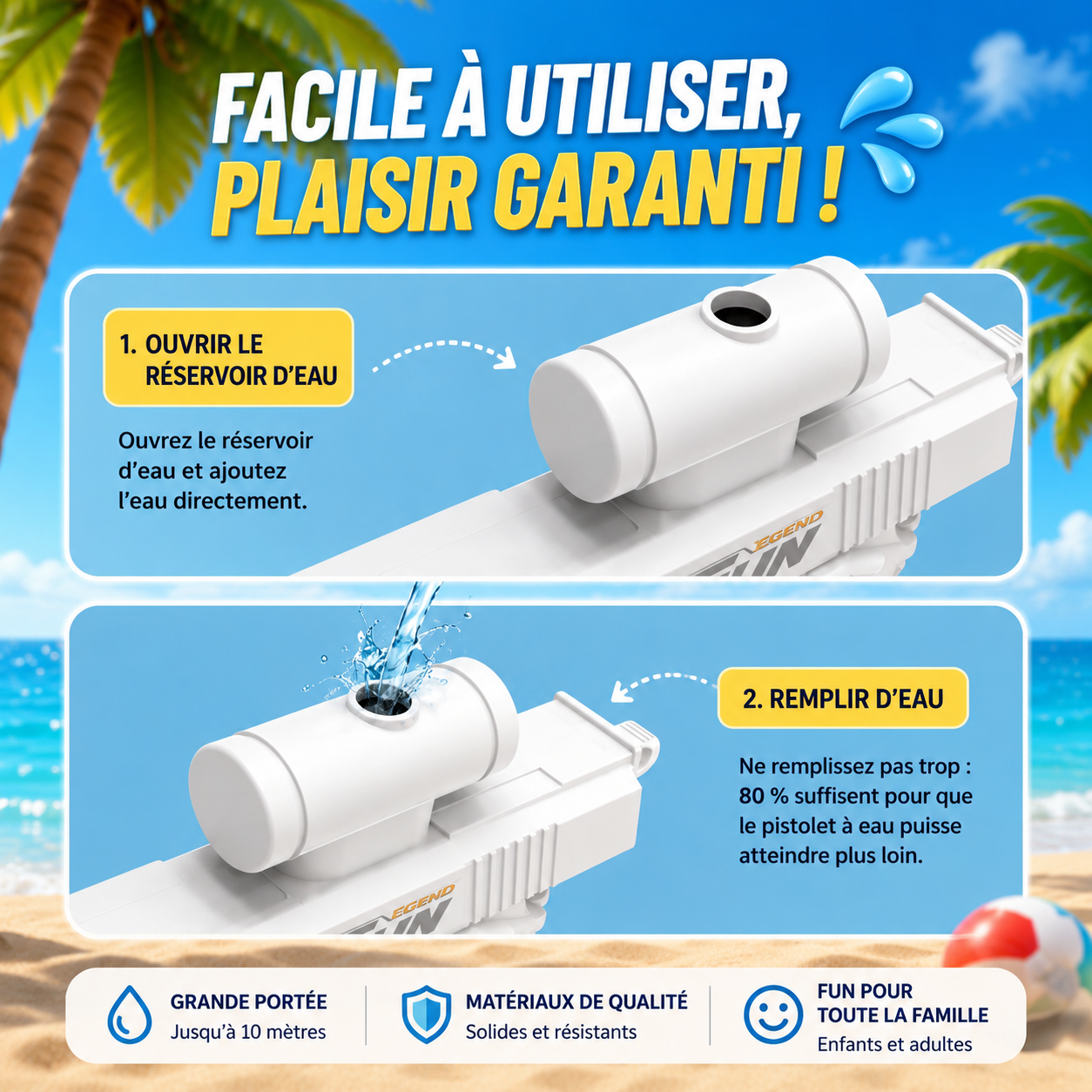 PISTOLET À EAU DOUBLE FACE – LE PISTOLET LE PLUS DRÔLE DE L’ÉTÉ 2026 ☀️🔫